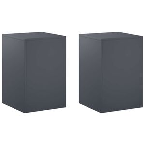 vidaXL Suporte para Plantas 2 pcs Antracite 40 x 40 x 60 cm