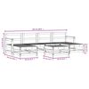 vidaXL 7 pcs conjunto lounge de jardim madeira de douglas maci&ccedil;a