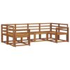 vidaXL Conjunto de Sof&aacute;s para Exterior 6 pcs Natural