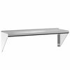 vidaXL Prateleira de parede 100x30x31 cm a&ccedil;o inoxid&aacute;vel prateado