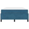 vidaXL Estrutura da Cama com colch&atilde;o Azul Escuro 120 x 200 cm tecido