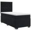 vidaXL Cama box spring com colch&atilde;o Preto 100 x 200 cm Veludo