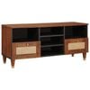 vidaXL Gabinete para TV com gaveta Castanho 100 x 33,5 x 46 cm