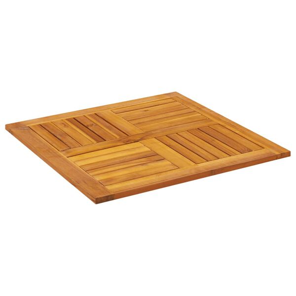 vidaXL Tampo de mesa quadrado 70x70x2 cm madeira de ac&aacute;cia maci&ccedil;a