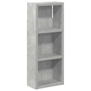 vidaXL Arm&aacute;rio de parede para banheiro Cinzento Concreto