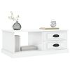 vidaXL Mesa de centro 90x50x35 cm derivados madeira branco brilhante