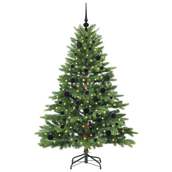 vidaXL &Aacute;rvore de Natal Artificial com 150 LEDs Verde 150 cm PE e PVC