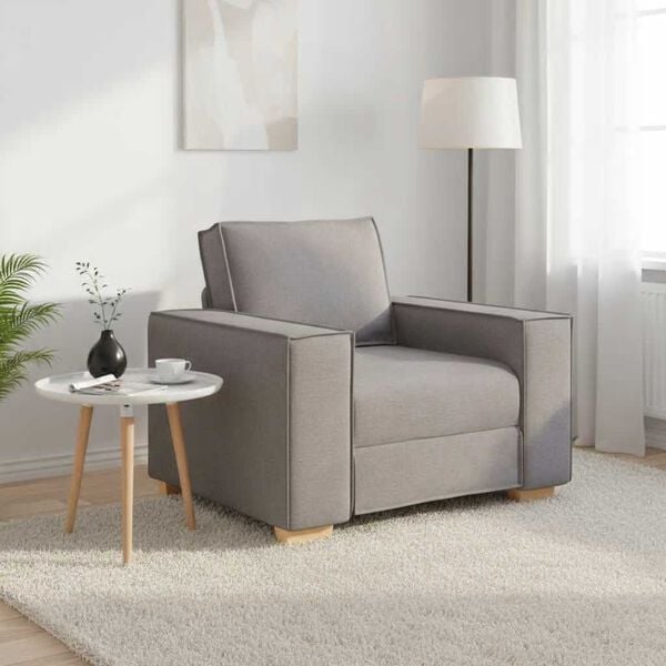 vidaXL Sof&aacute;-cadeira Taupe 100x78x84 cm Tecido