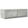 vidaXL M&oacute;vel de TV 80x31x25,5 cm derivados de madeira cinza cimento