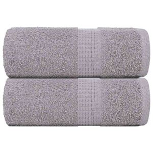 vidaXL Toalhas de rosto FROGN 2 pe&ccedil;as Cinza 30x30 cm 360 g/m&sup2;