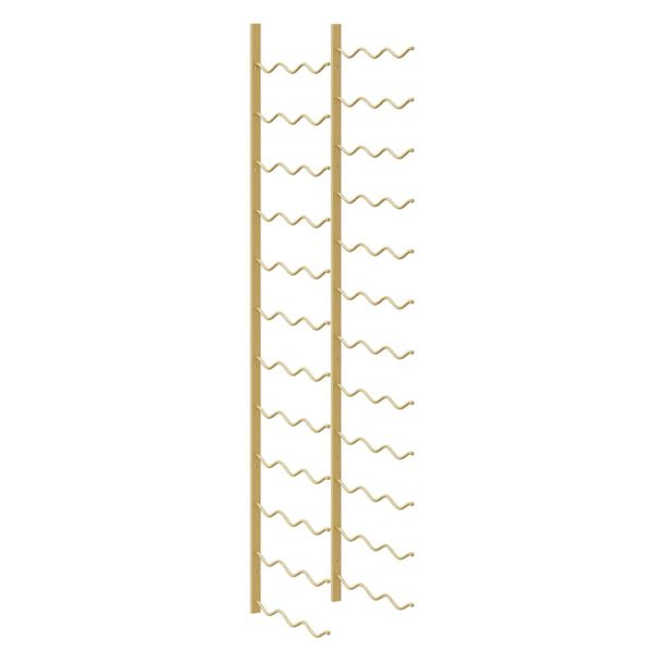 vidaXL Garrafeira de parede para 36 garrafas ferro dourado