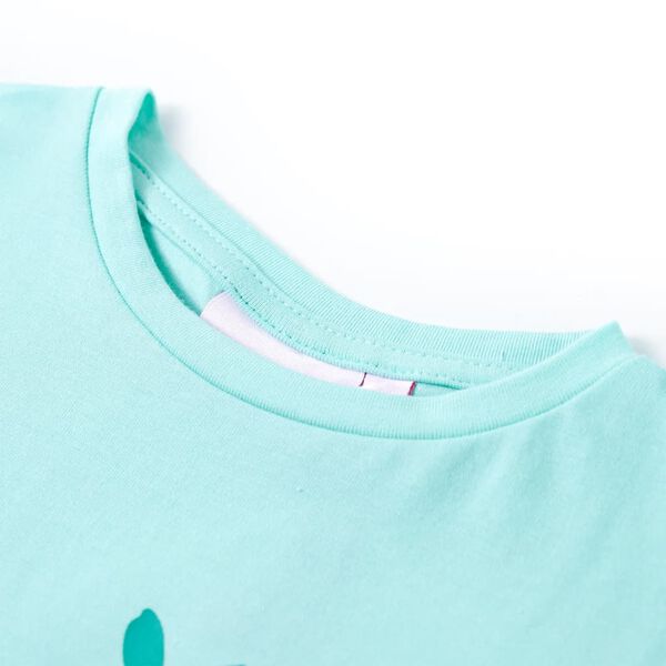 T-shirt infantil menta-claro 104