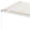 vidaXL Toldo retr&aacute;til manual independente 300x250 cm cor creme