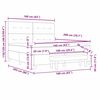 vidaXL Cama Box com colch&atilde;o Cinzento escuro 160 x 200 cm tecido