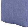vidaXL Travesseiro para Costas Azul Jeans 160 x 24 x 50 cm tecido