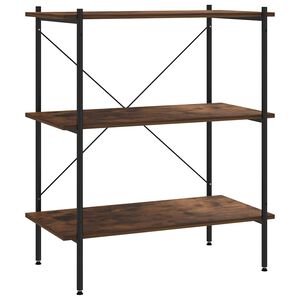 vidaXL Unidade com 3 prateleiras 80x40x92 cm preto/natural