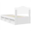 vidaXL Estrutura da Cama Branco 75 x 190 cm Madeira de Pinheiro S&oacute;lida