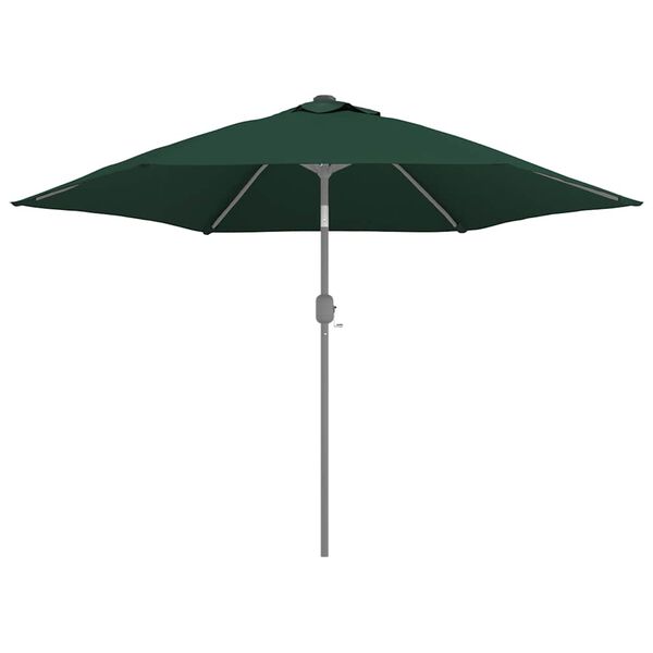 vidaXL Tecido de substituição p/ guarda-sol de exterior 300 cm verde