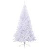 vidaXL Meia árvore de Natal artificial com suporte 240 cm PVC branco
