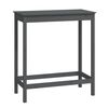 vidaXL Mesa de bar 100x50x110 cm madeira de pinho maci&ccedil;a cinza