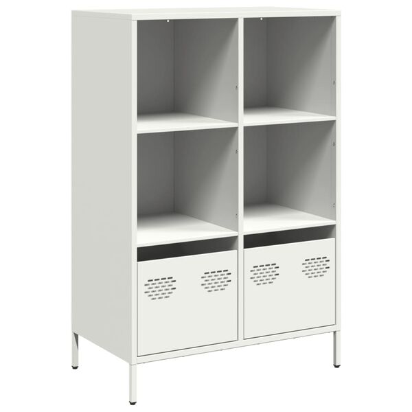 vidaXL M&oacute;vel alto 68x39x103,5 cm a&ccedil;o branco