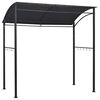 vidaXL Gazebo de churrasco 215x150x220 cm a&ccedil;o antracite