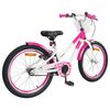 vidaXL Bicicleta Infantil 18 Polegadas para 5-7 anos Rosa Escuro