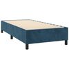 vidaXL Cama com molas/colch&atilde;o 80x200 cm veludo azul-escuro