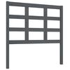 vidaXL Cabeceira de cama 95,5x4x100 cm pinho maci&ccedil;o cinzento