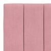 vidaXL Estrutura de cama com LED sem colch&atilde;o Hanko 80x200 cm veludo rosa