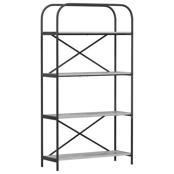 vidaXL Estante Cinza Sonoma 80 x 30 x 146 cm Madeira processada