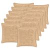 vidaXL Capa almofada 12 unid. HOUTEN Creme 40 x 40 cm