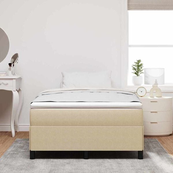 vidaXL Cama Box Cinza Verde 120 x 200 cm Veludo