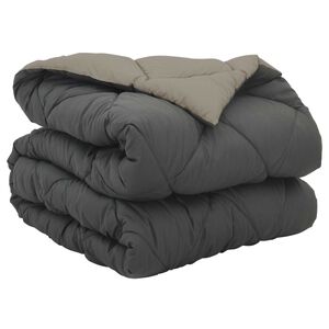 vidaXL Duvet de Ano Inteiro Cinza Claro e Antracite 135 x 200 cm