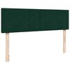 vidaXL Estrutura de cama otomana com colch&atilde;o 140x200 cm verde escuro