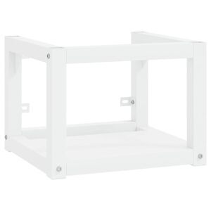 vidaXL Estrutura de parede p/ lavat&oacute;rio ferro 40x38x31 cm branco