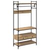 vidaXL Guarda-roupa com gaveta carvalho artisiano 89 x 39 x 184.5 cm