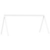 vidaXL Telhado de cama infantil 203x80,5x142 cm pinho maci&ccedil;o branco