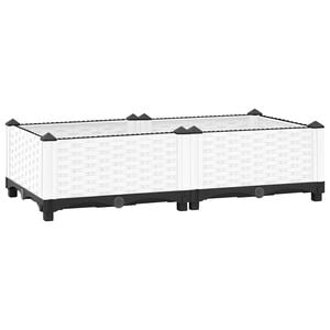 vidaXL Canteiro elevado 80x40x23 cm polipropileno