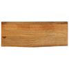 vidaXL Tampo de mesa c/ borda viva 70x30x3,8 cm mangueira maci&ccedil;a