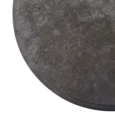 vidaXL Tampo de mesa Ø40x2,5 cm mármore preto