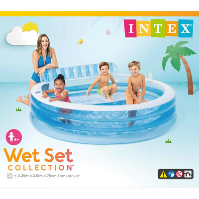 Intex Piscina insuflável Family Lounge Pool 57190NP