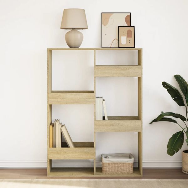 vidaXL Estante 100x33x135 cm derivados de madeira carvalho sonoma