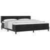vidaXL Cama Box com cabeceira Manual Preto 200 x 200 cm Veludo
