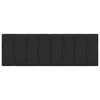 vidaXL Almofad&atilde;o de cabeceira Hanko 120 cm veludo preto