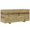 vidaXL Vaso/floreira de jardim 110x40x49,5 cm madeira pinho impregnada