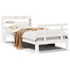 vidaXL Estrutura cama c/ cabeceira sem colch&atilde;o 90x190 cm branco