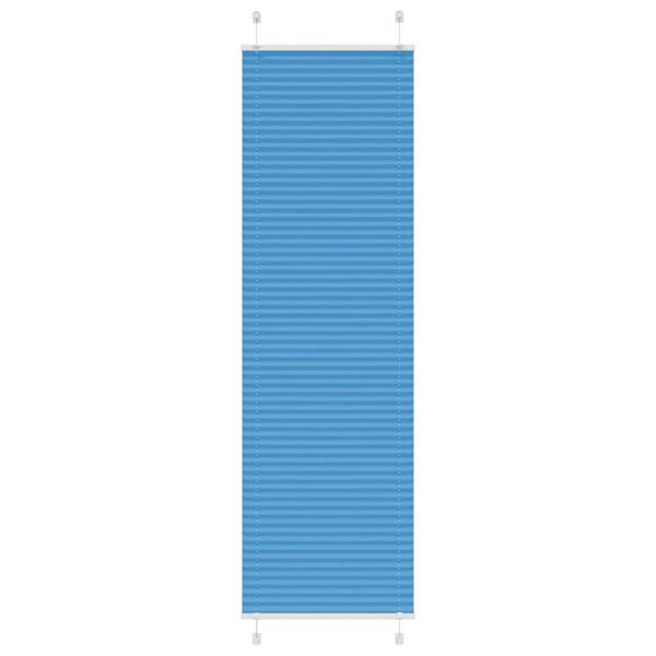 vidaXL Plissado Cego Azul 65x200 cm Largura Tecido 64,4 cm Poli&eacute;ster