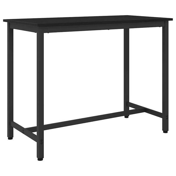 vidaXL mesa Carvalho Preto 100 x 50 x 76,5 cm