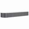 vidaXL Canteiro elevado jardim 296x80x36 a&ccedil;o galvanizado antracite